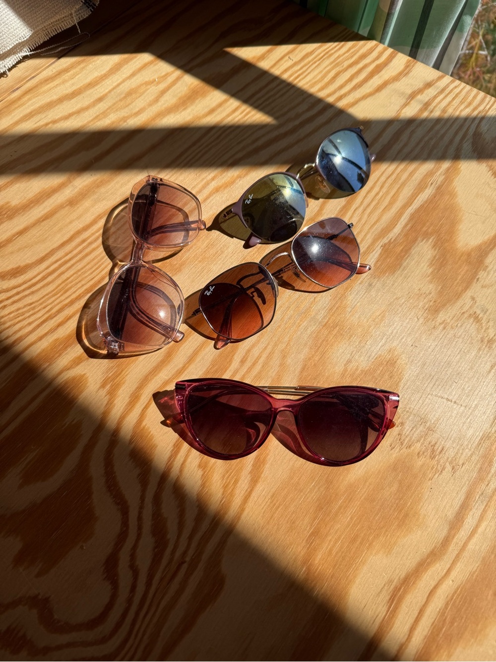 Women’s Sunglass Lot 4: Cole Haan, Ray Ban, Warby Parker